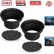 XBAF65 2 Piece 6.5" or 6.75" Weatherproof Silicone Rubber Speaker Baffle Kit