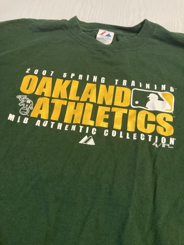 MLB Oakland Athletics Majestic Authentic Collection 2007 T-Shirt Size Large - 第 5/5 張圖片