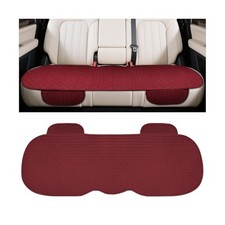 Osilly Car Back Seat Cover, Anti-Slip Long Vehicle Rear Bench Wine Red