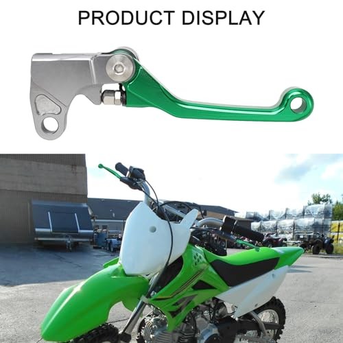 Motorcycle Brake Clutch Lever Pivot Levers Set Adjustable CNC for KLX 110 Green - Bild 8 von 8