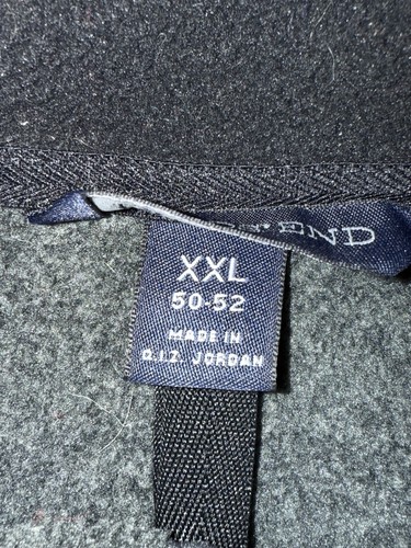 Lands End Vest Mens Size XXL 50-52 Charcoal Gray Fleece Full Zip - Picture 3 of 4