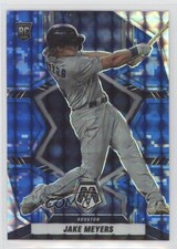 2022 Panini Mosaic Rookies Blue Camo Mosaic Prizm Jake Meyers #221 0o1d
