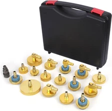 17PC Car Brake Bleeder Kit Master Cylinder Adapters Set for Brake Fluid Bleeding