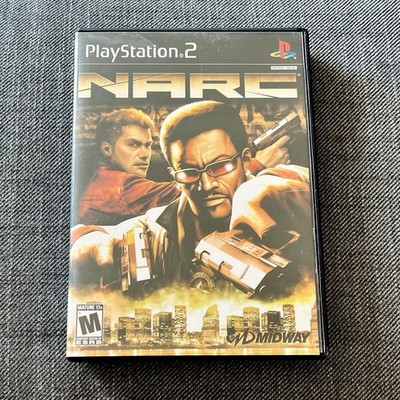 Narc Original Black Label Playstation 2 Video Game, COMPLETE PS2 Tested