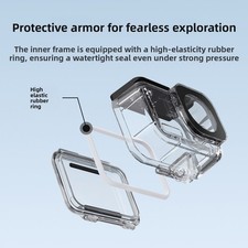 For DJI Osmo Action 6 Camera 60m Waterproof Diving Hard Case Housing Accessories