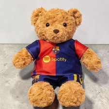 Oso de peluche de fútbol animal de peluche suave fútbol oso de peluche juguete regalos 4 fanáticos