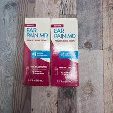 2 Eosera Ear Pain MD Pain Relieving Drops 0.17 oz