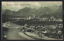 Cartolina Belluno, Panorama dal Jafo occidentale e Torrente Ardo 