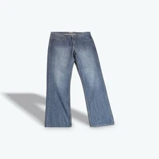 Perry Ellis Portfolio Jeans Dark Wash Straight Leg Dressy Casual Men's 34x32