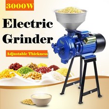 3000W Electric Grinder Mill Grain Corn Wheat Feed/Flour Dry Wet Cereal Machine
