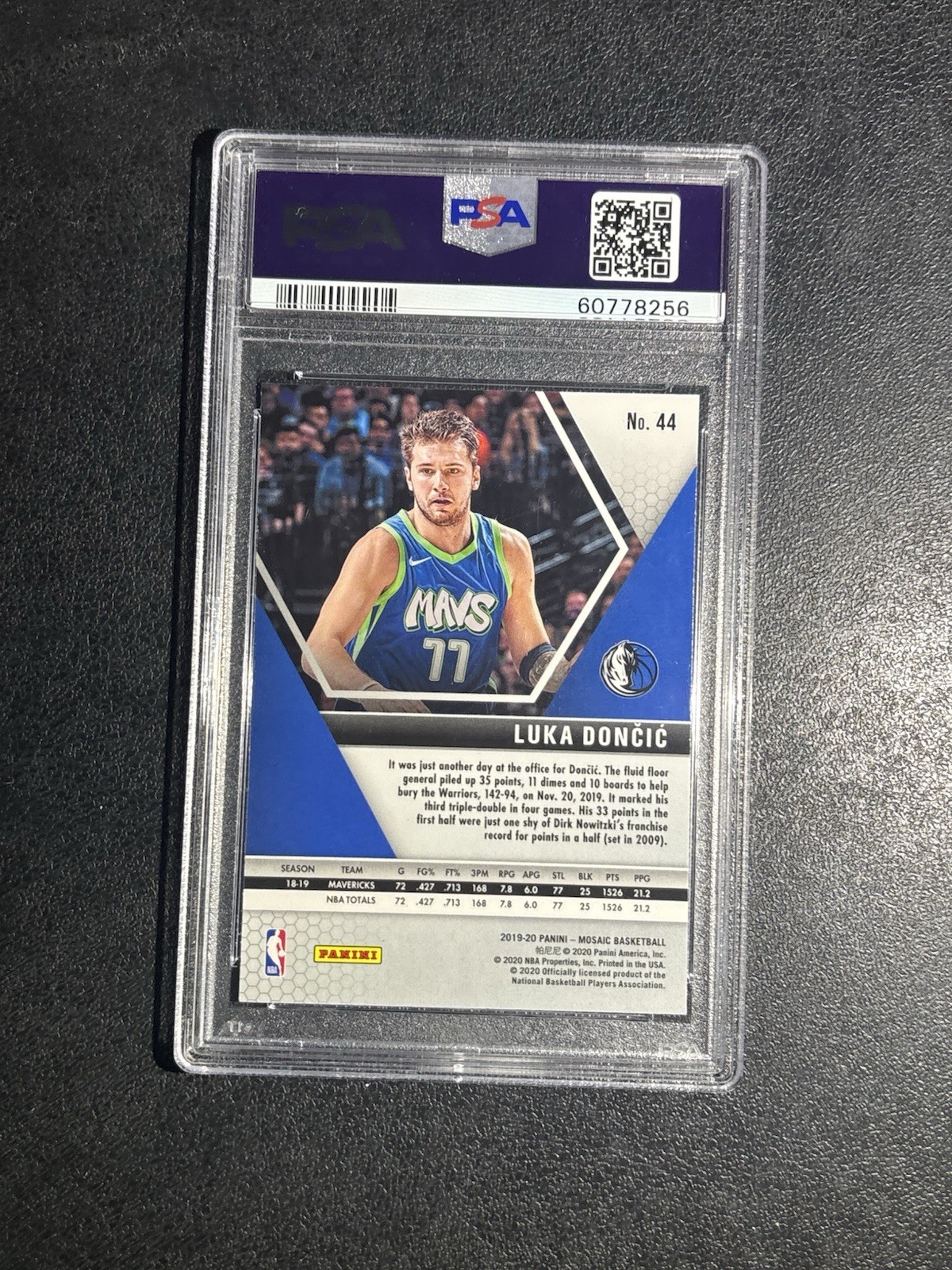 2019 Panini Mosaic Luka Doncic view 2