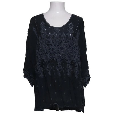 Johnny Was, Bluse, Größe: L, Johnny Was, Grau/Weiß, Print, Damen #vHq