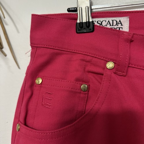 Escada Sport Women’s Pants Pink Mom Jeans High Waist Y2K bright Designer Size 40 - Picture 12 of 18