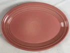 Rose Pink Fiesta Small Oval Platter Fiestaware USA Homer Laughlin - 9.5"