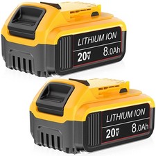 Pack For DeWalt 20V 20 Volt Max 8.0AH Lithium Ion Battery DCB206-2 DCB205-2 NEW