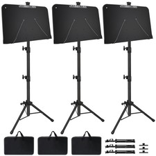 Mdvora Sheet Music Stand, 3 Pack Adjustable Music Stand for Sheet Music, Musi...