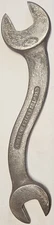 Antique JH Williams & Co #683 Light Service Wrench 10"L Offset Tool 1/2" & 7/16"
