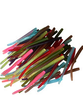 2.8 Trout Worms 100 Ct Variety Pack Soft Plas...