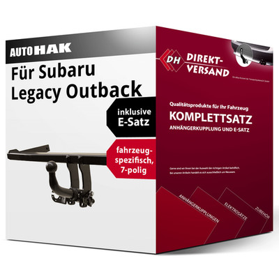 Für Legacy Outback BM/BR (Auto Hak) Anhängerkupplung abnehmbar + E-Satz 7pol top