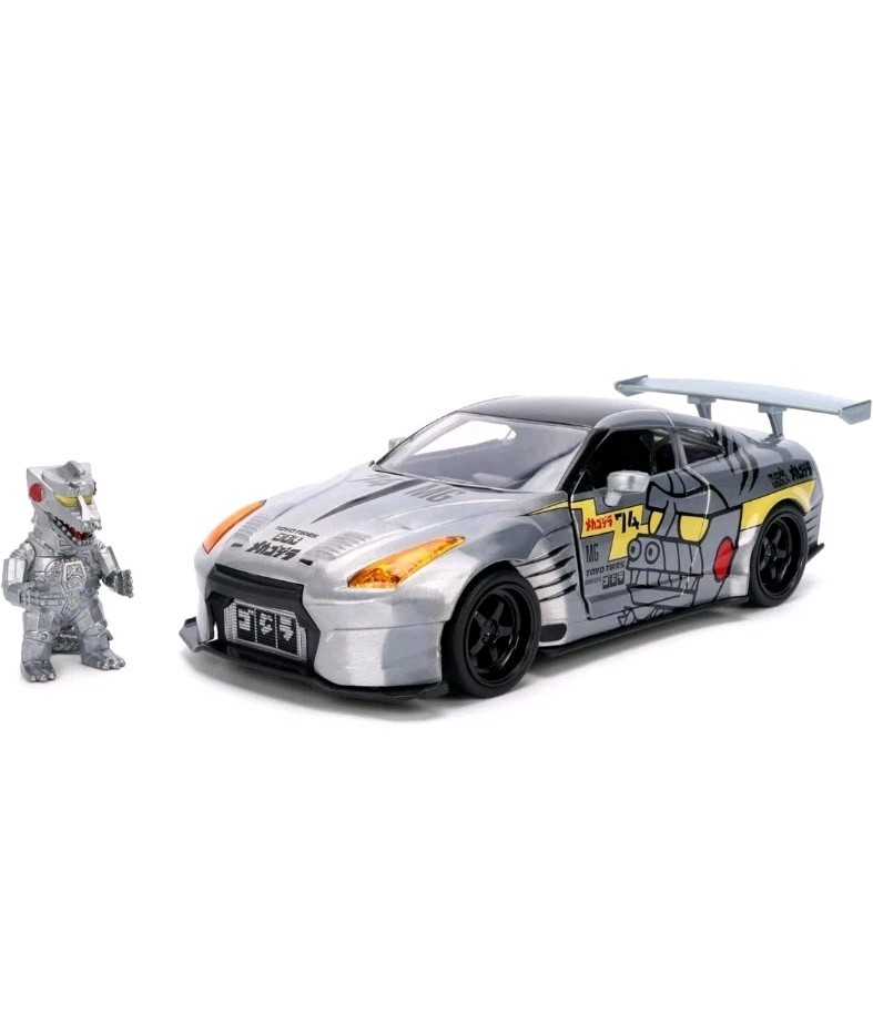 JADA ▪︎ Godzilla Mecha Godzilla Nissan GTR 1:24 Die-Cast