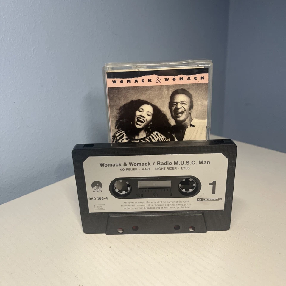 Womack & Womack, Radio M.U.S.C. Man Cassette Tape album (Elektra, 1985) - Image 2 of 3