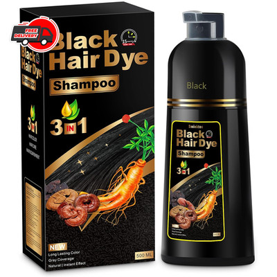 Hair Dye Shampoo 3 in 1 for Women & Men 100% Gray Hair Coverage Champu Con Tinte