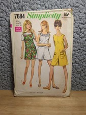 Vtg 60s Simplicity Juniors Pantdress/jumper  ...
