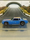 1974 Hot Wheels Redline Blue Stock Car Monte Carlo Flying Low