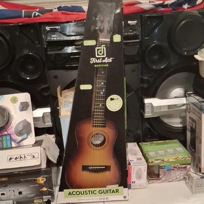 First Act Children's Acoustic Guitar 6 String Wood Brown Beginner