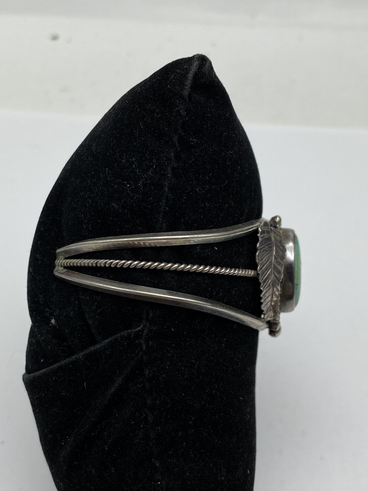 Sterling Silver Turquoise Open Work Southwest Sty… - image 4