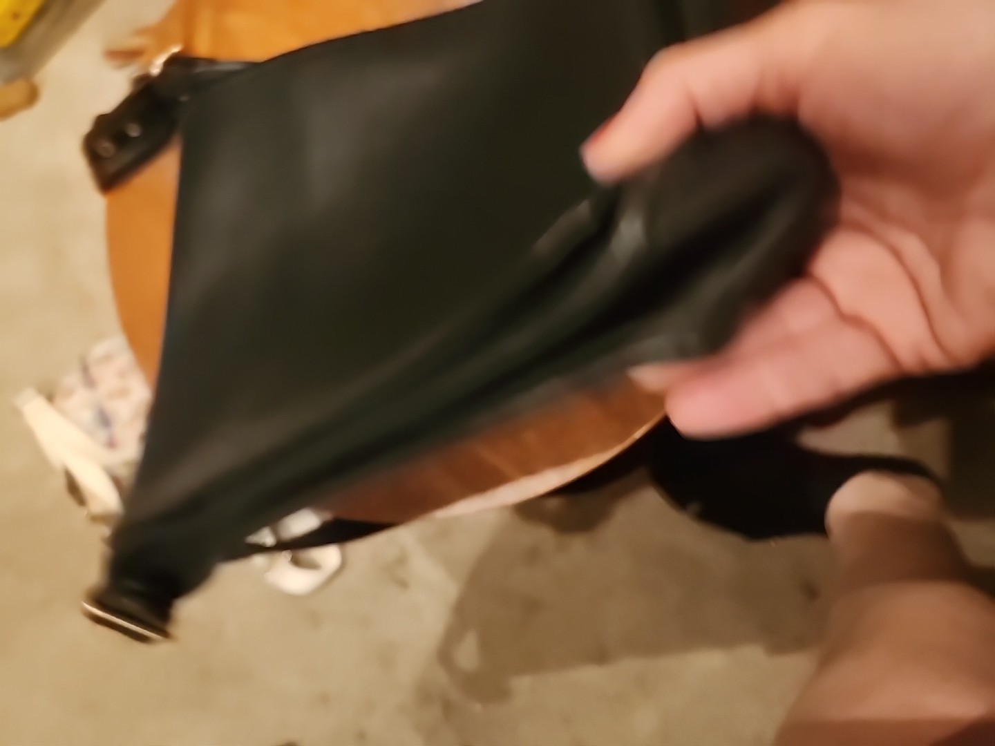 Coach 9144 Vintage Legacy Black Leather Messenger Flap Crossbody Bag. Purse thumbnail 6