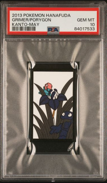 Pokemon 2013 Grimer/Porygon Hanafuda Kanto-May GEM MINT PSA 10