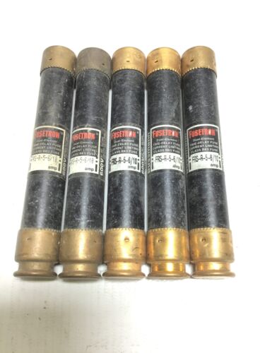 Fusetron FRS-R-5-5/10 Dual Element Time Delay Fuse (Lot of 5)