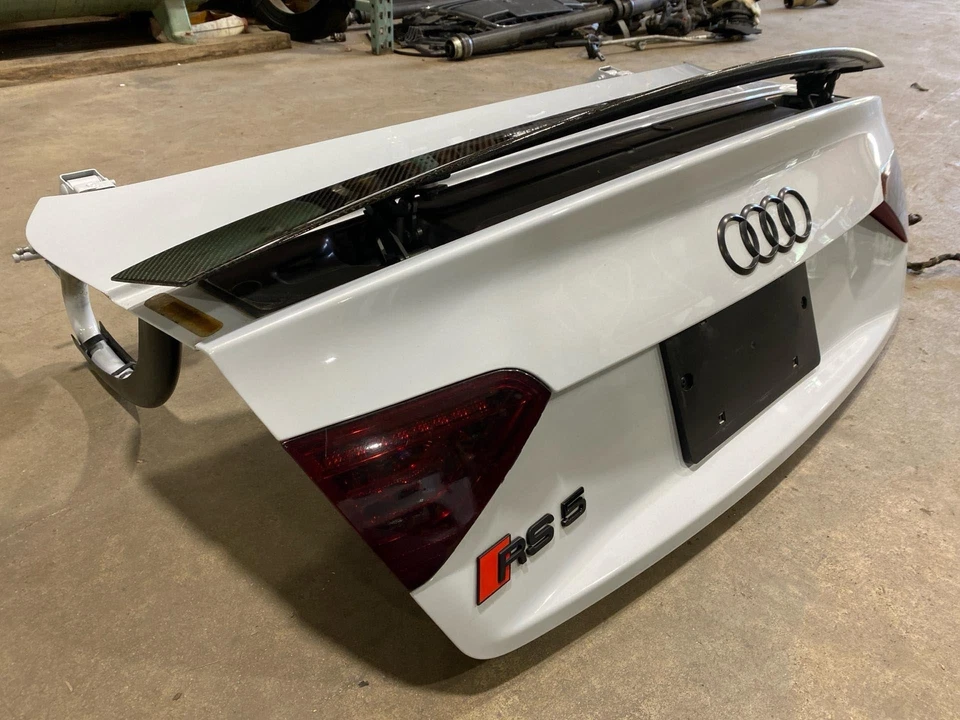 B8 Audi Coupe OEM Active Aero Swap Kit- RS5 Trunk Lid Carbon Spoiler Control L Foto 2 de 4