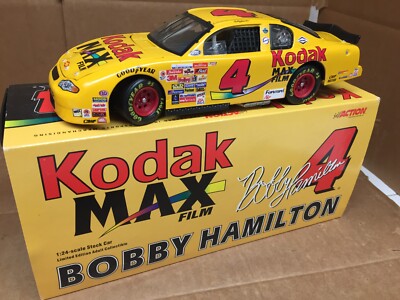 NASCAR LIMITED ED. 2000 BOBBY HAMILTON 4 KODAK MAX FILM 1:24 DIECAST MONTE CARLO