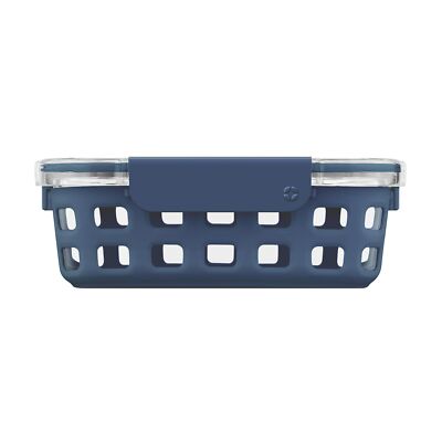 Duraglass Meal Prep Container, 5 cup- Glass Food Storage Container with Silic...