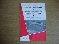 1964/5 Doncaster Rovers v Barrow - League Division 4 - Good Condition