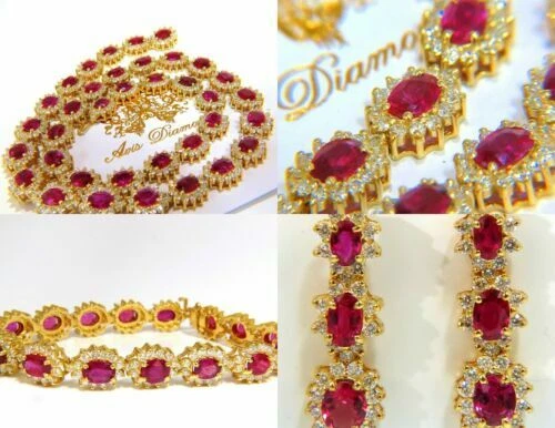Yellow Gold Plated Ruby Fashion Jewellery