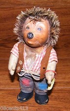 Vintage 7" Steiff Mecki Hedgehog With Armband Tag - Made In Germany
