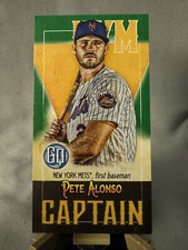 Pete Alonso 2021 Gypsy Queen Captain Green mini #CM-PA  34/99 - New York Mets
