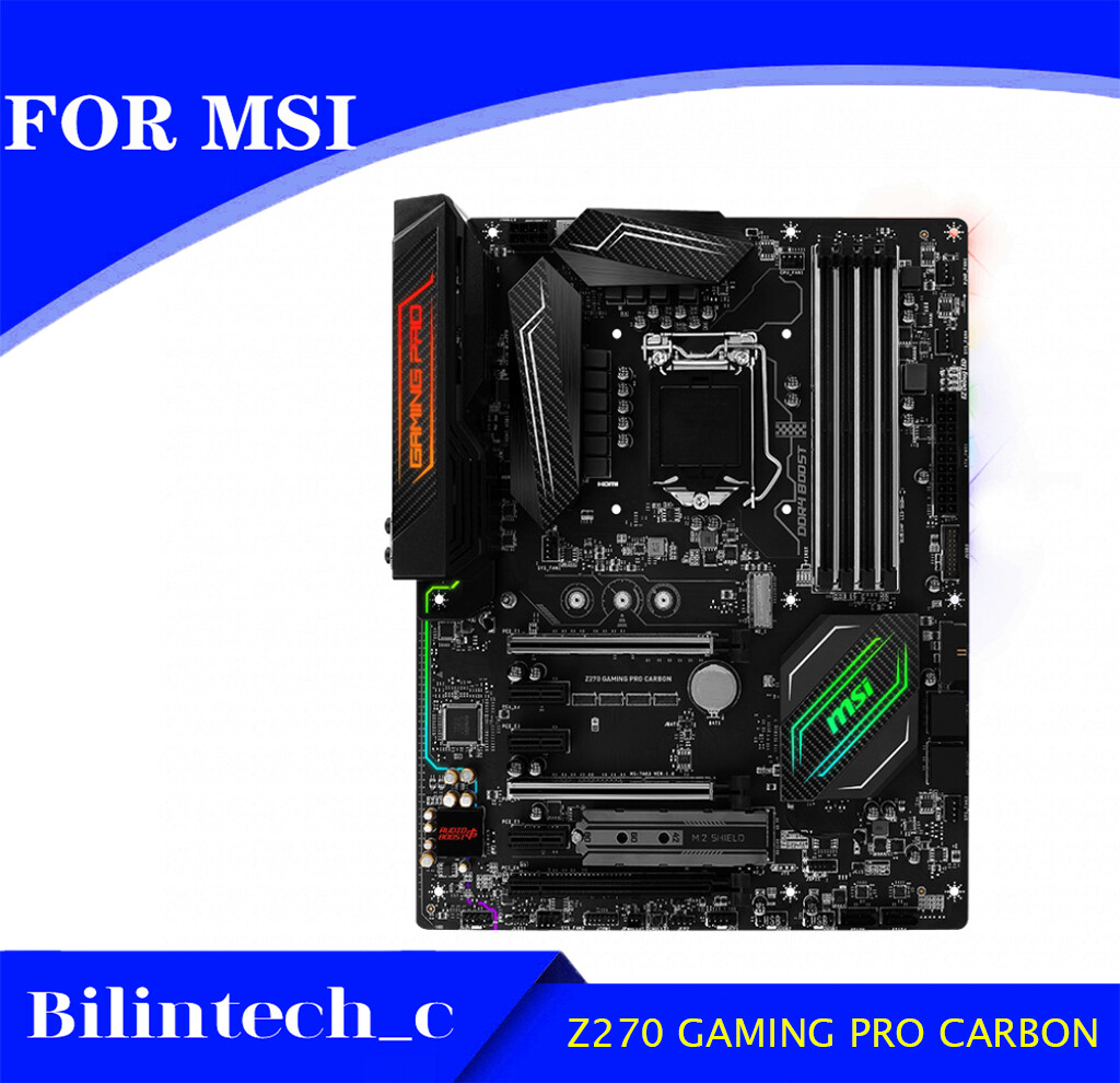 FOR MSI Z270 GAMING PRO CARBON ATX Motherboard LGA1151 DVI+