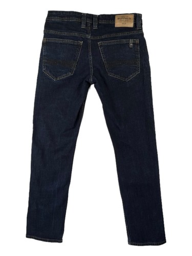 Pantalones de mezclilla Buffalo David Biton 1972 para hombre talla 32 x 30 azul EVAN-X ajustados rectos elásticos - Imagen 13 de 20