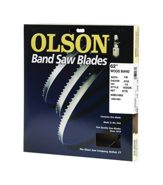 Olson Saw WB51662BL 62-Inch by 1//8 wide by 14 Teeth Per Inch Band Saw Blade