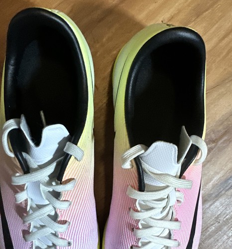 Scarpe da calcio Nike Mercurial taglia US 4,5Y 651639-107 rosa bianco a righe nere - Foto 18 di 22