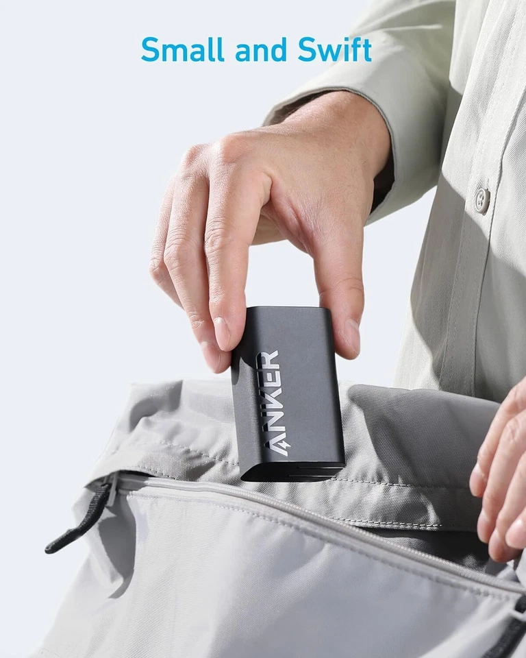 Adaptador de carga rápida Anker con cargador USB C 67W y cargador de pared GaN PIQ 3.0 de 30 W Foto 4 de 4