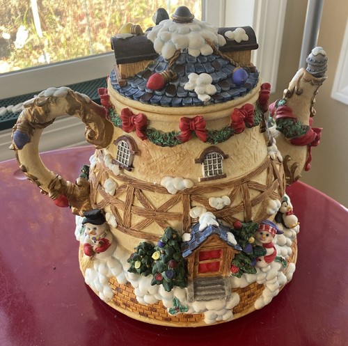 Celebrate The Season Musical Windup Snowmen & Penguins Teapot w/ light & rotates - Picture 8 of 14