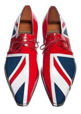 Herrenschuhe handgefertigt maßgeschneidert mehrfarbig Leder Country Oxford Schuh