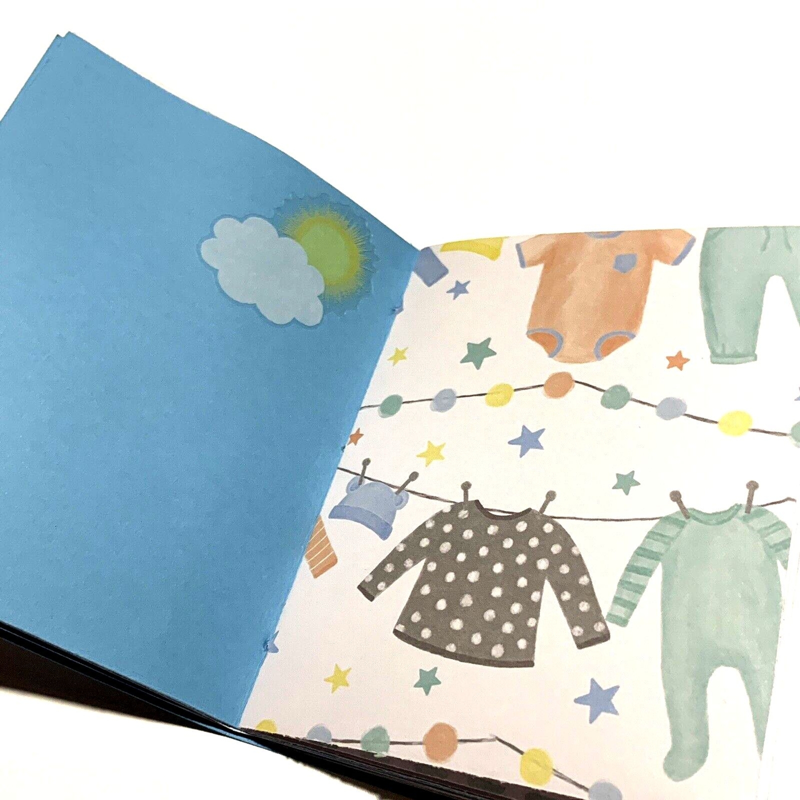 Handmade Baby Book Junk Journal Photo Album Journaling 4.25" x 5.75" 40 pages