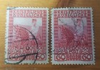 GM214 Austria 1908. Emperor Franz Josef I on Horse 60h USED 2 STAMPS