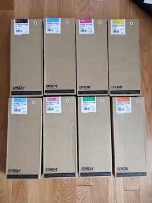 2016-18 GENUINE SET 8 EPSON INK T6241-T6242-T6244-T6246-T6248 STYLUS PRO GS6000